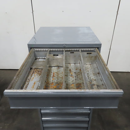 9 Drawer Industrial Parts Tool Storage Shop Cabinet 28" x 28" x 60" H (Painted)