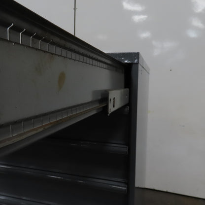 9 Drawer Industrial Parts Tool Storage Shop Cabinet 28" x 28" x 60" H (Painted)