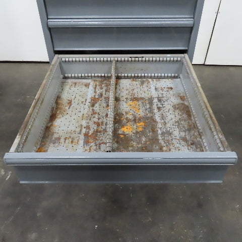 9 Drawer Industrial Parts Tool Storage Shop Cabinet 28" x 28" x 60" H (Painted)