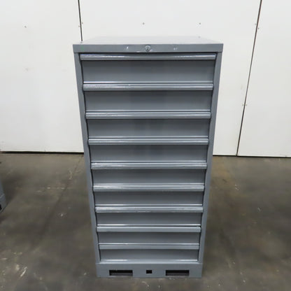 9 Drawer Industrial Parts Tool Storage Shop Cabinet 28" x 28" x 60" H (Painted)