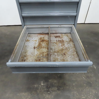 9 Drawer Industrial Parts Tool Storage Shop Cabinet 28" x 28" x 60" H (Painted)