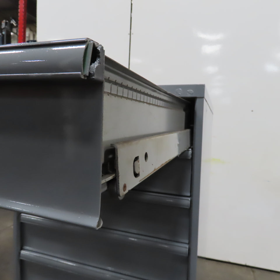 9 Drawer Industrial Parts Tool Storage Shop Cabinet 28" x 28" x 60" H (Painted)