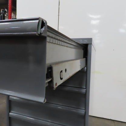 9 Drawer Industrial Parts Tool Storage Shop Cabinet 28" x 28" x 60" H (Painted)