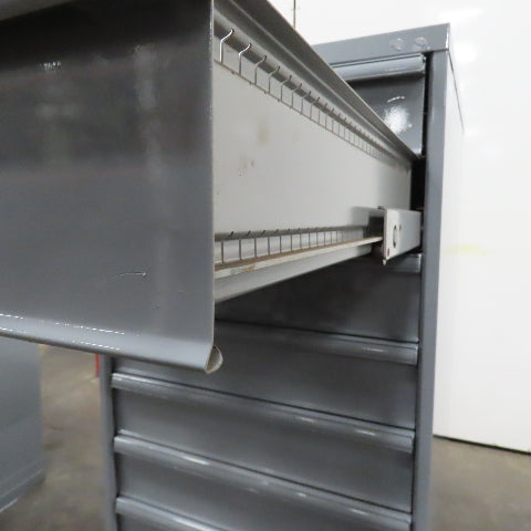 9 Drawer Industrial Parts Tool Storage Shop Cabinet 28" x 28" x 60" H (Painted)