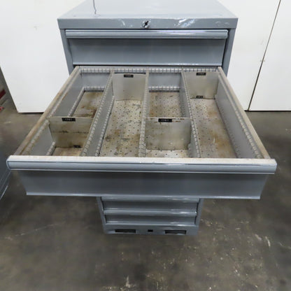 9 Drawer Industrial Parts Tool Storage Shop Cabinet 28" x 28" x 60" H (Painted)