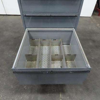 6 Drawer Industrial Parts Tool Storage Shop Cabinet 28" x 28" x 60" H (Painted)