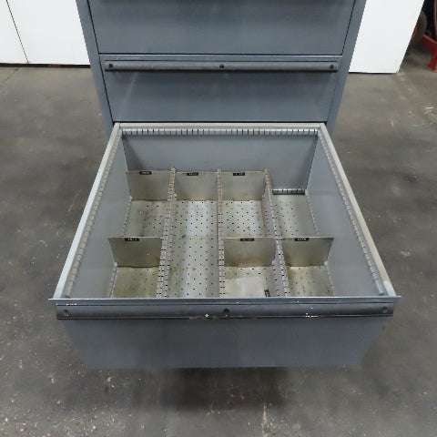 6 Drawer Industrial Parts Tool Storage Shop Cabinet 28" x 28" x 60" H (Painted)