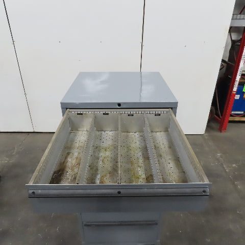 6 Drawer Industrial Parts Tool Storage Shop Cabinet 28" x 28" x 60" H (Painted)
