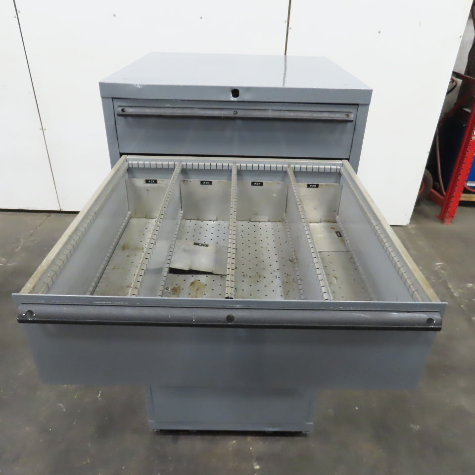 6 Drawer Industrial Parts Tool Storage Shop Cabinet 28" x 28" x 60" H (Painted)