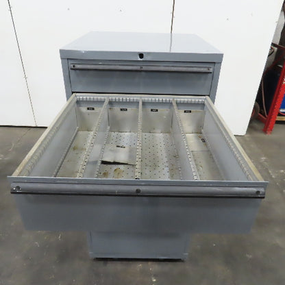 6 Drawer Industrial Parts Tool Storage Shop Cabinet 28" x 28" x 60" H (Painted)