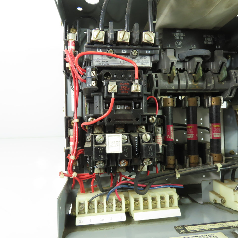 Allen Bradley 2112B-BDB-4R-6P-24R-107M Size 1 Motor Starter Bucket 10Hp 480V 3Ph