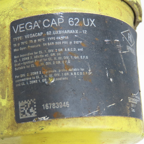 Vega VEGACAP 62 UX BHARANX-12 Captive Rod Level Indicator Probe 2" Flange Mount