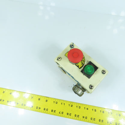 2-Button Operator Control Panel W/ E-Stop & Momentary Contact Switch