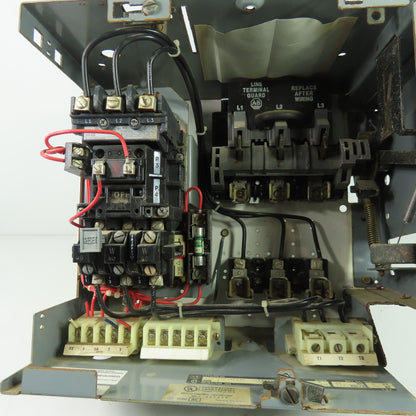Allen Bradley YUW934216/1AG Size 1 Mcc Motor Starter Bucket 10Hp 480V 3ph 3 Pole