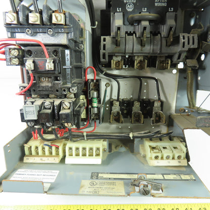 Allen Bradley YUW934216/1AG Size 1 Mcc Motor Starter Bucket 10Hp 480V 3ph 3 Pole