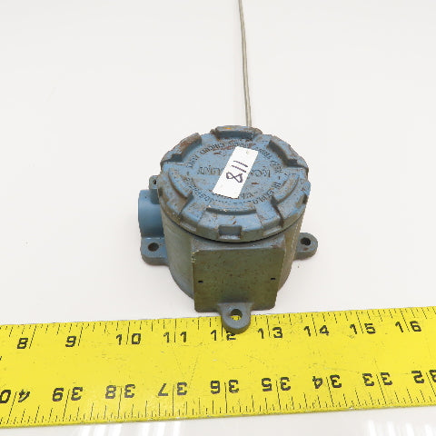 Rosemount 644 Temperature Transmitter 15" Probe 1/2" NPT