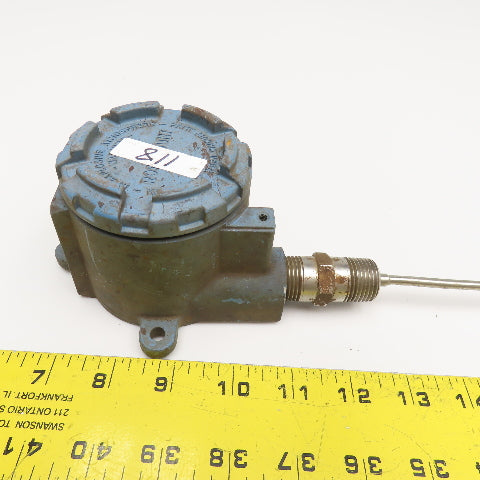 Rosemount 644 Temperature Transmitter 15" Probe 1/2" NPT
