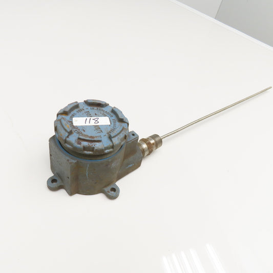 Rosemount 644 Temperature Transmitter 15" Probe 1/2" NPT