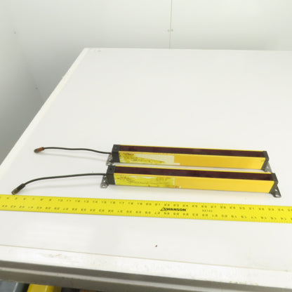 STI 70158-1002 70157-1002 Safety Light Curtain Set Transmitter & Receiver 24VDC