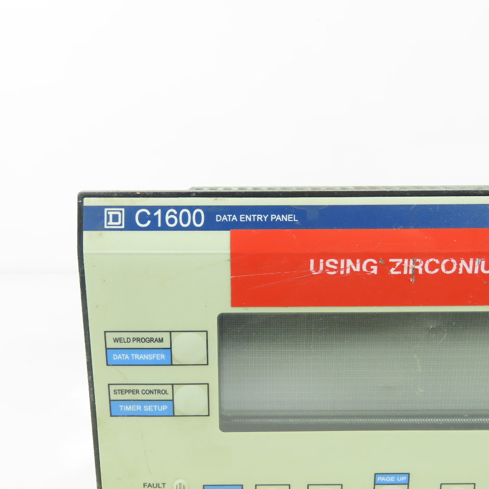 Telemecanique W81491349 Square D Welding VFD Panel Operating Interface