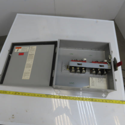 Challenger RHD661NF 30A 600V 240VDC 6 Pole Non Fusible Disconnect Switch