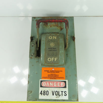 General Electric TH3362 Model 1 60A 600V 3P Fusible Safety Disconnect Switch