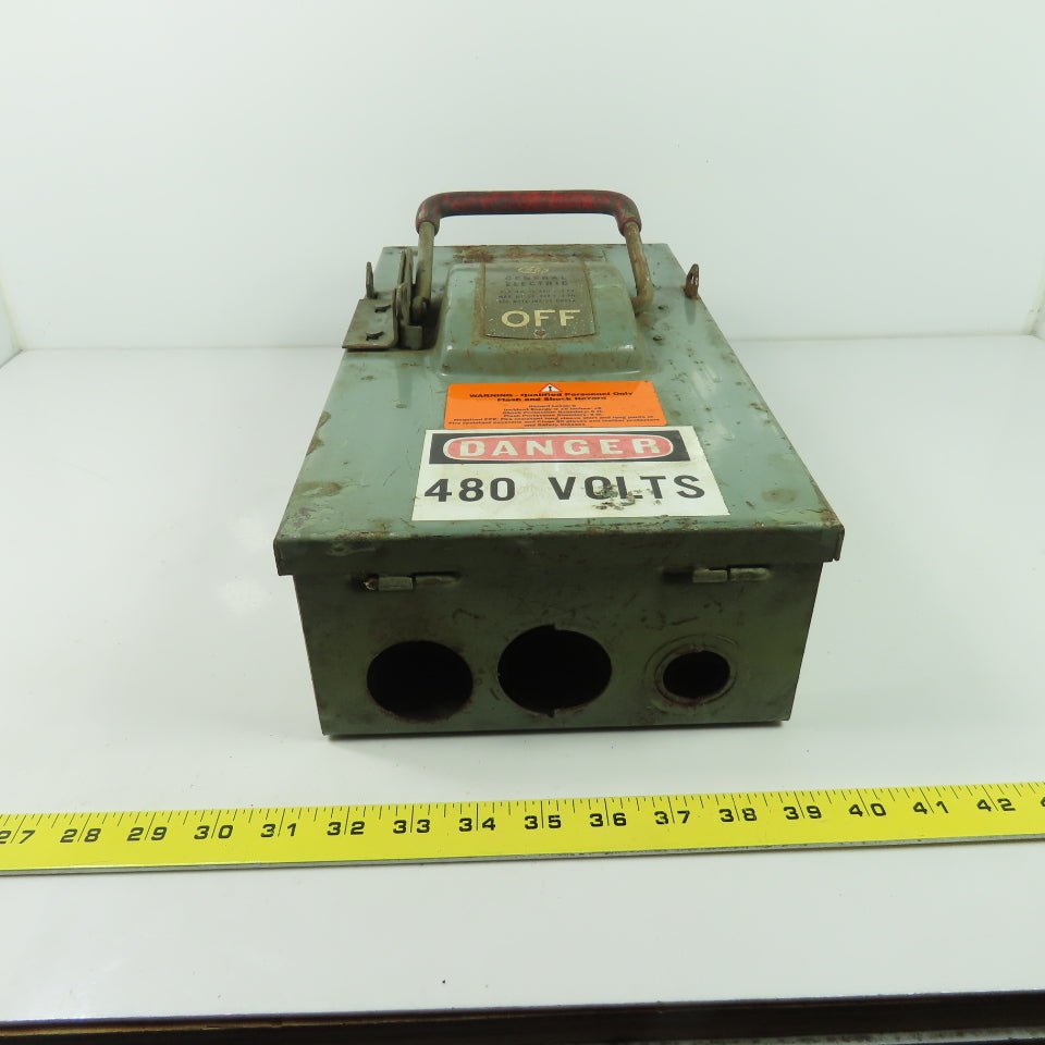 General Electric TH3362 Model 1 60A 600V 3P Fusible Safety Disconnect Switch
