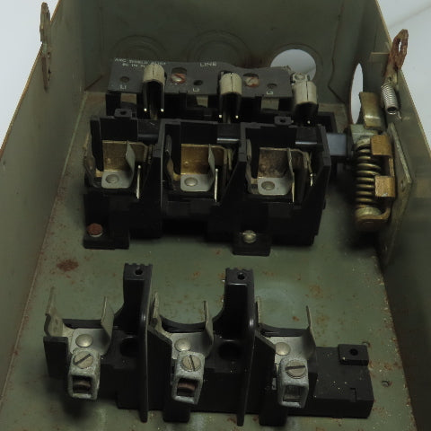 General Electric TH3362 Model 1 60A 600V 3P Fusible Safety Disconnect Switch