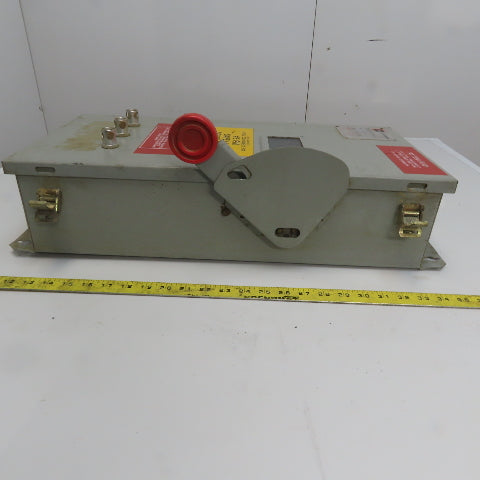 Cutler Hammer DH363UKW 100A 600V 240VDC 3 Pole Non Fusible Disconnect Switch