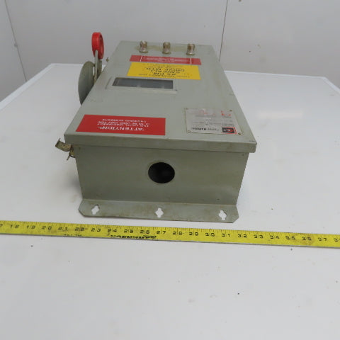 Cutler Hammer DH363UKW 100A 600V 240VDC 3 Pole Non Fusible Disconnect Switch