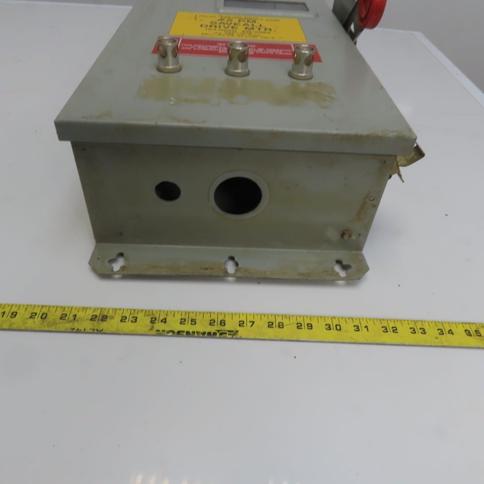 Cutler Hammer DH363UKW 100A 600V 240VDC 3 Pole Non Fusible Disconnect Switch