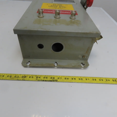 Cutler Hammer DH363UKW 100A 600V 240VDC 3 Pole Non Fusible Disconnect Switch