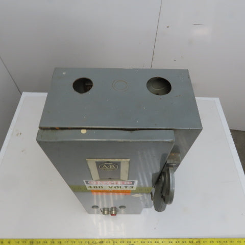 Allen Bradley 712-BAB2425 600V 3Ph 10Hp MAX Combination Starter Disconnect