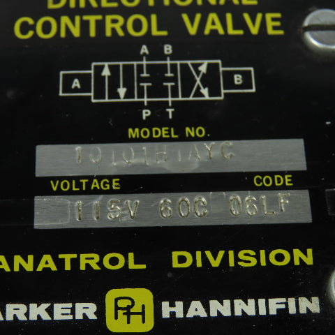 Parker Hannifin 10101HIAYC 115V Directional Control Valve 60C 06LF