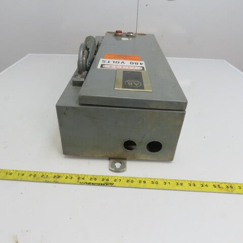 Allen Bradley 712-BJB2443 600V 3Ph 10Hp MAX Combination Starter Disconnect
