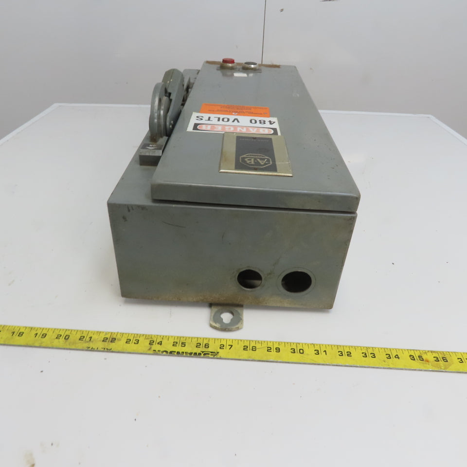 Allen Bradley 712-BJB2443 600V 3Ph 10Hp MAX Combination Starter Disconnect