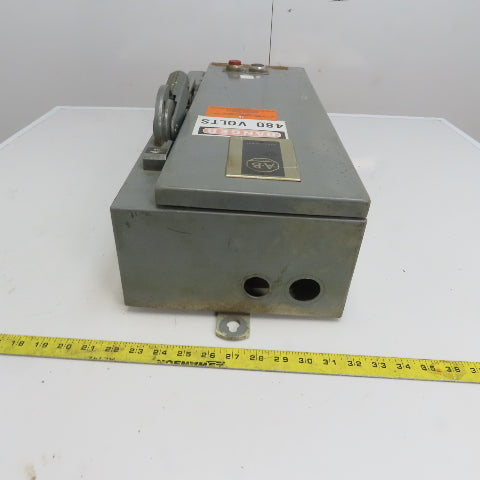 Allen Bradley 712-BJB2443 600V 3Ph 10Hp MAX Combination Starter Disconnect