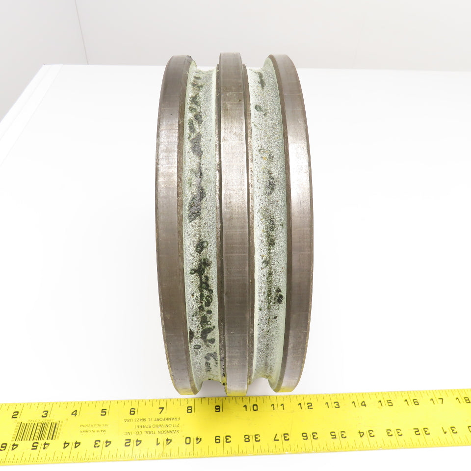 10-1/2" OD Cast Iron 2 Groove V-Belt Pulley 2-3/8" Bearing Bore
