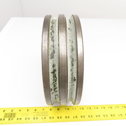 10-1/2" OD Cast Iron 2 Groove V-Belt Pulley 2-3/8" Bearing Bore