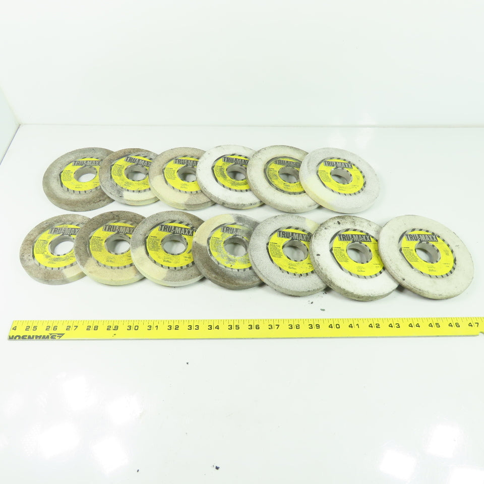 Tru-Maxx 60-J 7"x1/2"x1-1/4" Grinding Wheel 1-1/4" Bore Lot Of 13 Sizes Vary