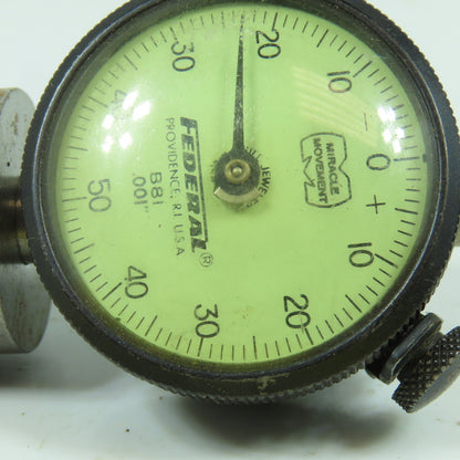 Federal B8I Dial Indicator 0.001" Lot Of 2