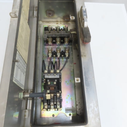 Allen Bradley 512-BCA-25 600V 3Ph Stainless Steel Combination Starter Disconnect