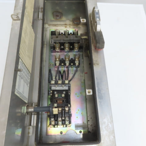 Allen Bradley 512-BCA-25 600V 3Ph Stainless Steel Combination Starter Disconnect