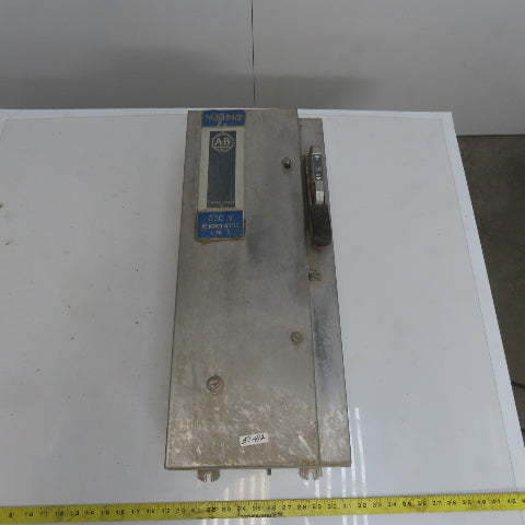 Allen Bradley 512-BCA-25 600V 3Ph Stainless Steel Combination Starter Disconnect