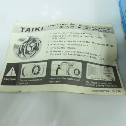 Taiki Type JB 8" Jaw Boring Ring