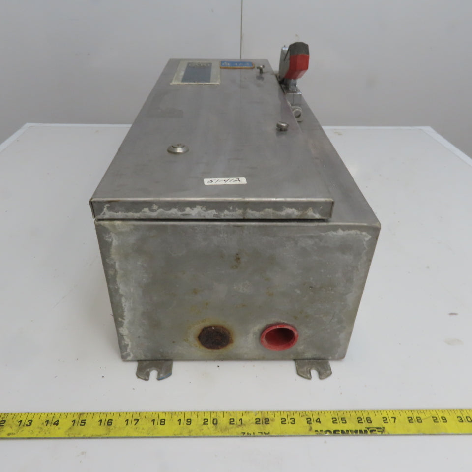 Allen Bradley 512-BCA-25 600V 3Ph Stainless Steel Combination Starter Disconnect