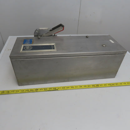 Allen Bradley 512-BCA-25 600V 3Ph Stainless Steel Combination Starter Disconnect
