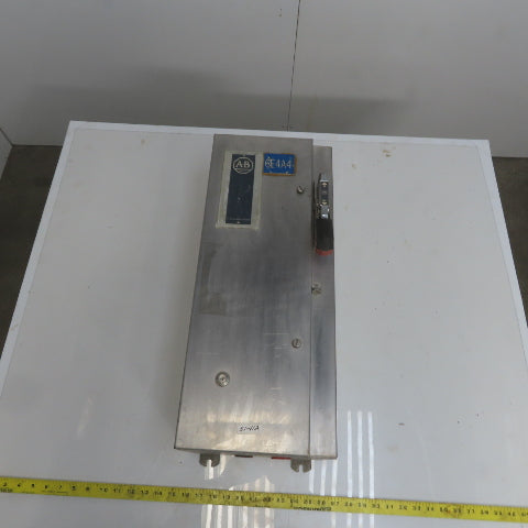 Allen Bradley 512-BCA-25 600V 3Ph Stainless Steel Combination Starter Disconnect