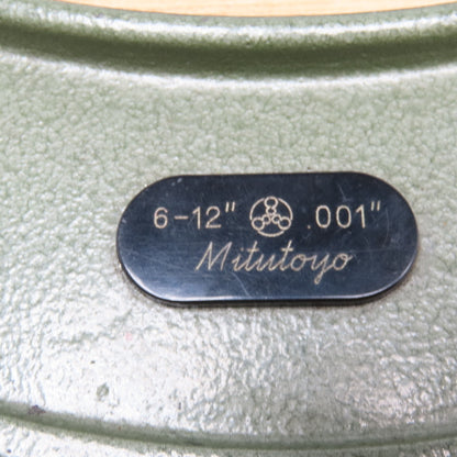 Mitutoyo 104-138A 6"-12" Outside Diameter Micrometer Kit .001"