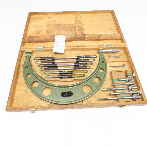 Mitutoyo 104-138A 6"-12" Outside Diameter Micrometer Kit .001"